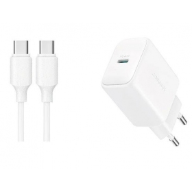Ladegerät Joyroom JR-TCF20 USB-C PD20W + USB-C to USB-C cable 1.0m Weiß