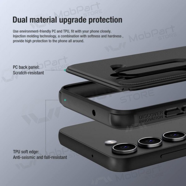Samsung Galaxy S23 Ultra Handyhülle „Nillkin Frosted Shield“ (Schwarz)