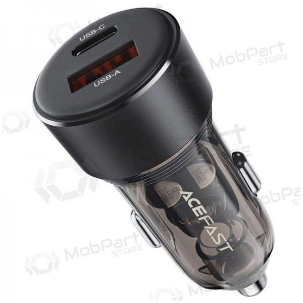 Auto-Ladegerät Acefast B12 60W USB-C/USB-A Schwarz