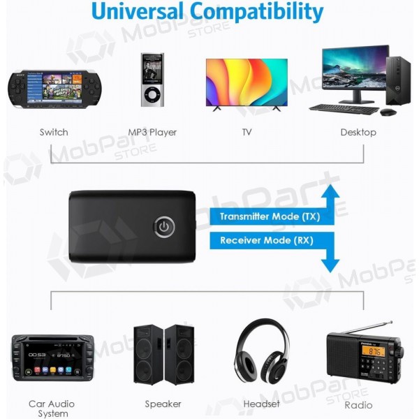 Bluetooth-Adapter 2-in-1 - Transmitter / Receiver