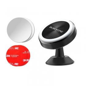 Automobilinis Universal telefono laikiklis Borofone BH5 Platinum, tvirtinamas ant prietaisų skydelio, magnetinis