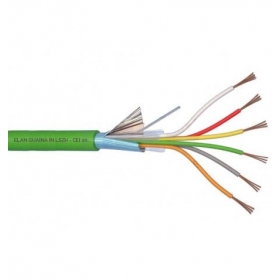 ELAN halogenfreies, geschirmtes Schutzkabel 6x0.22 (grün)
