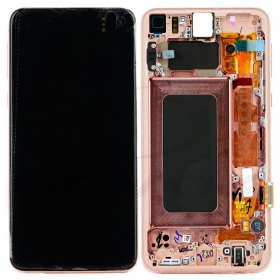Samsung Galaxy Galaxy S10e Display (Rosa) (mit Rahmen) (original)