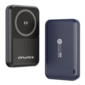 Externe Batterie Power Bank Awei P139K 22.5W Magnetic Wireless 10000mAh Schwarz