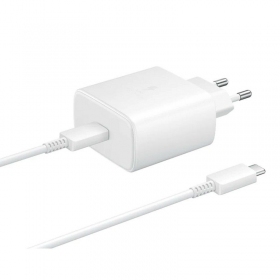 Ladegerät Samsung EP-TA845 45W + Type-C Kabel 25W Weiß