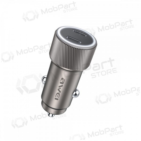 Auto-Ladegerät Awei C-858 33W 2xUSB-C Schwarz