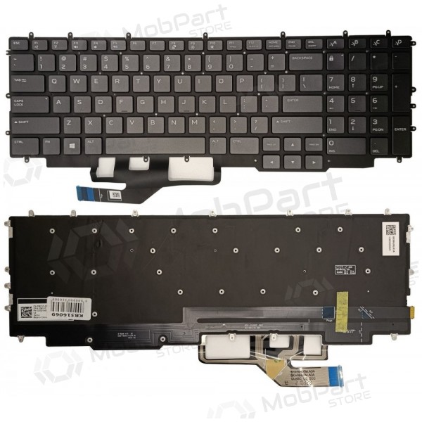 Tastatur DELL G7 17 7700, su spalvotu pašvietimu, US