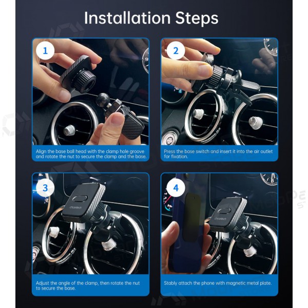 Halterung für Autotelefon Choetech H042 Schwarz