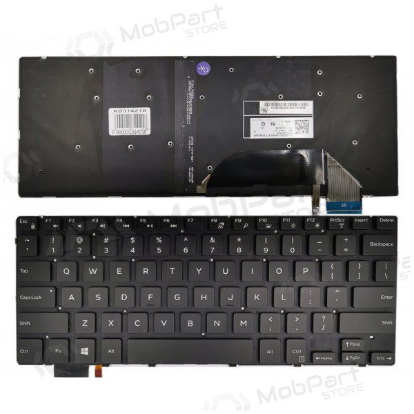 DELL Inspiron: 15 7558, 7568, XPS 15 9550, 9560 Tastatur (mit Beleuchtung)