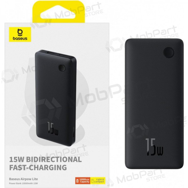 Externe Batterie Power Bank Baseus Airpow Lite 15W 10000mAh Schwarz P10067500123-00