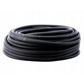 Gofruotas PVC vamzdis Pawbol 10mm (100m ritė) (Schwarz)