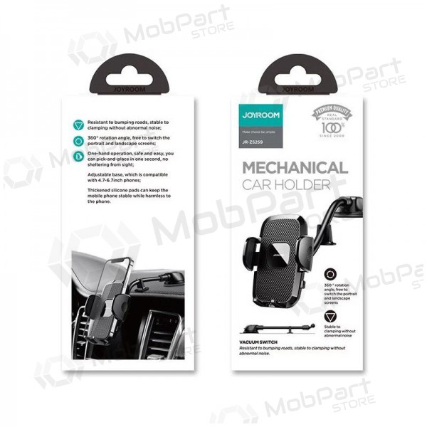 Halterung für Autotelefon Joyroom JR-ZS259 (windshield) Schwarz
