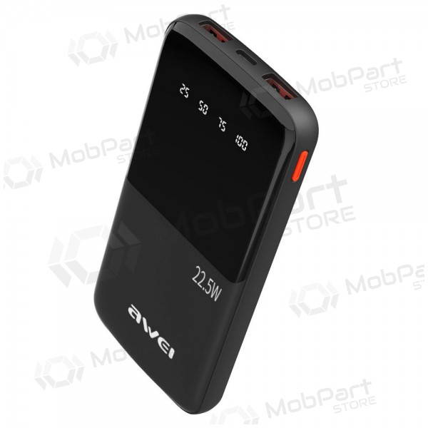 Externe Batterie Power Bank Awei P10K 22.5W 10000mAh Schwarz