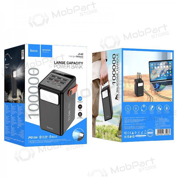Externe Batterie Power Bank Hoco J142 22.5W+PD20W 100000mAh Schwarz Externe Batterie Power Bank Hoco J142 22.5W+PD20W 100000mAh Schwarz