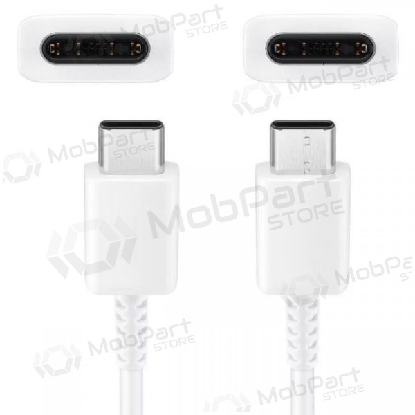 USB Kabel original Samsung EP-DA705BWE 25W 3A Type-C-Type-C 1.0m Weiß