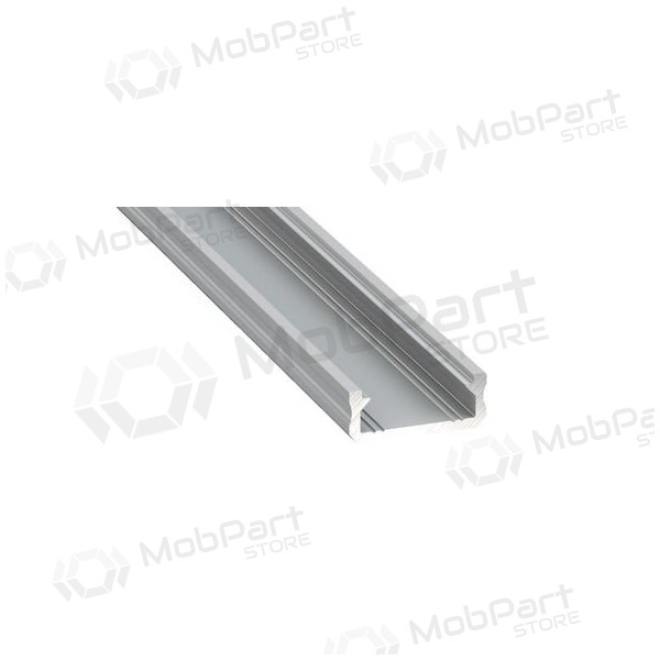 Aliuminis paviršinis profilis Lumines LED juostoms D (Grau, 2m) 