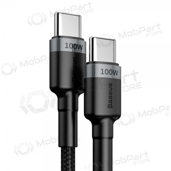 USB Kabel Baseus Cafule PD100W Type-C 2.0m Grau-Schwarz CATKLF-ALG1