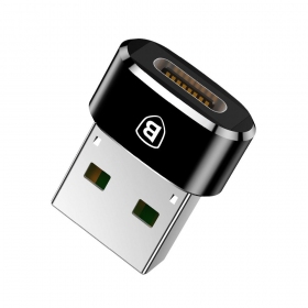Adapter Baseus Type-C to USB-A Schwarz CAAOTG-01