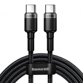 USB Kabel Baseus Cafule PD100W Type-C 2.0m Grau-Schwarz CATKLF-ALG1