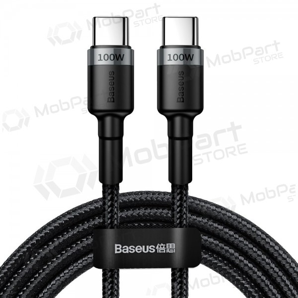 USB Kabel Baseus Cafule PD100W Type-C 2.0m Grau-Schwarz CATKLF-ALG1