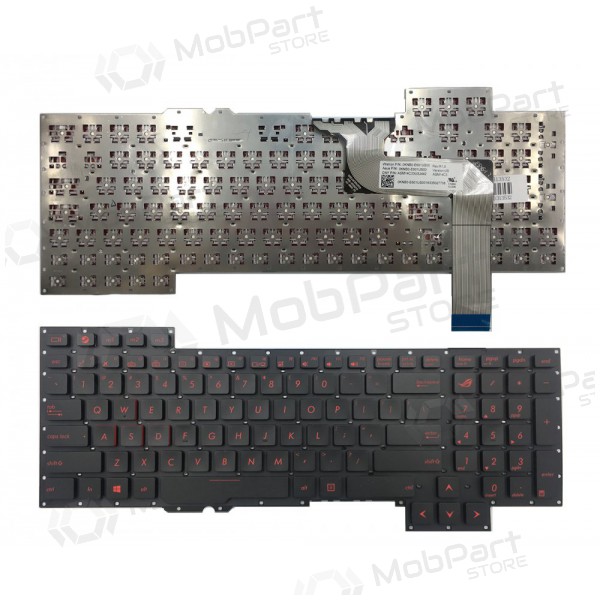 ASUS: ROG G751, G751J, G751JL, G751JM, G751JT, G751JY Tastatur