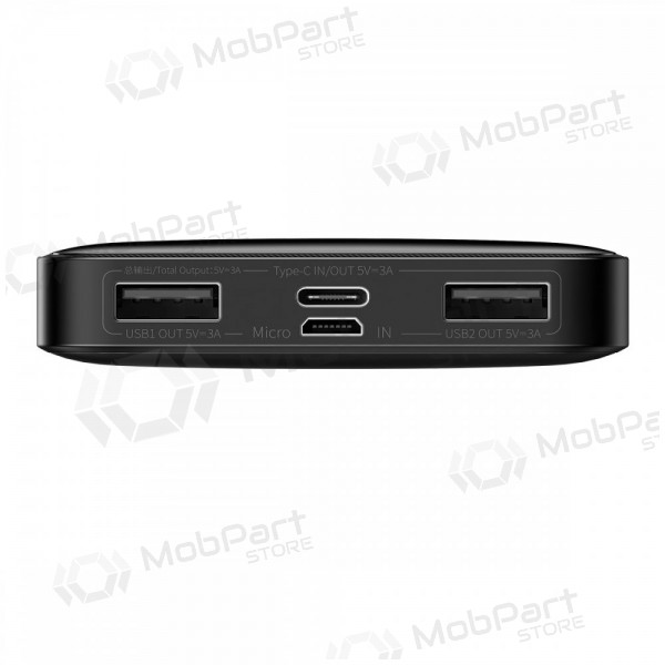 Externe Batterie Power Bank Baseus Bipow Type-C PD+2xQuick Charge 3.0 15W 10000mAh Schwarz PPBD050001 Externe Batterie Power Bank Baseus Bipow Type-C PD+2xQuick Charge 3.0 15W 10000mAh Schwarz PPBD050001