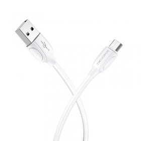 USB Kabel Borofone BX19 USB-A to MicroUSB 1.0m Weiß
