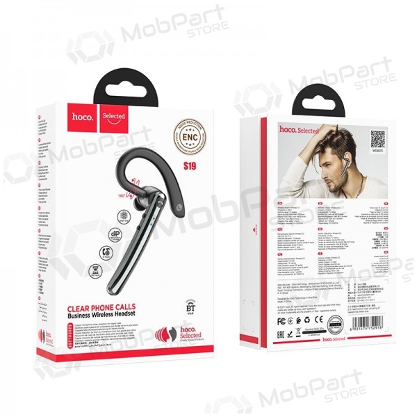 Bluetooth headset Hoco S19 Bluetooth schwarz