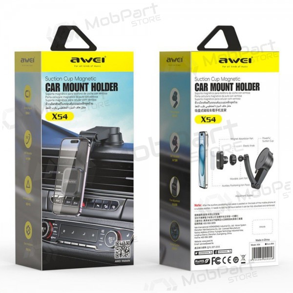 Halterung für Autotelefon Awei X54 Magnetic (dashboard/windshield) Schwarz