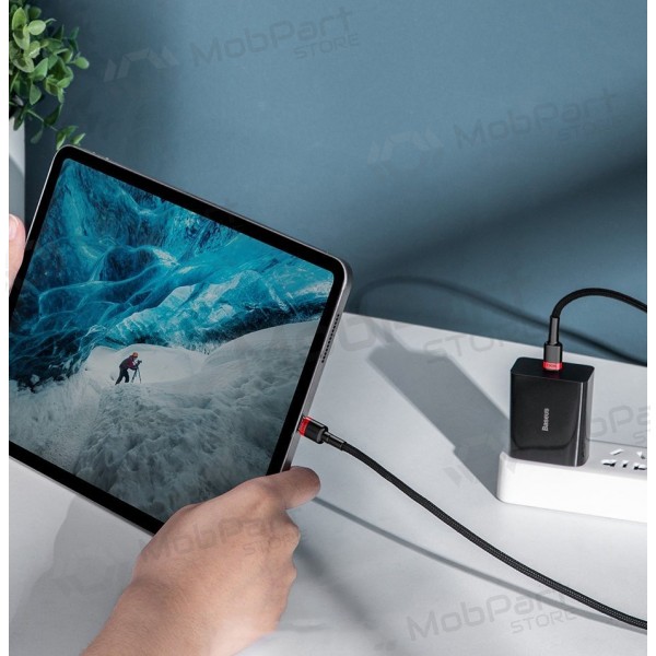 USB Kabel Baseus Cafule PD100W Type-C 2.0m Grau-Schwarz CATKLF-ALG1