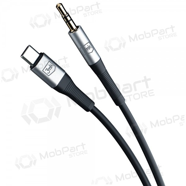 Audio-Kabel 3mk USB-C auf 3.5 mm 1 m schwarz
