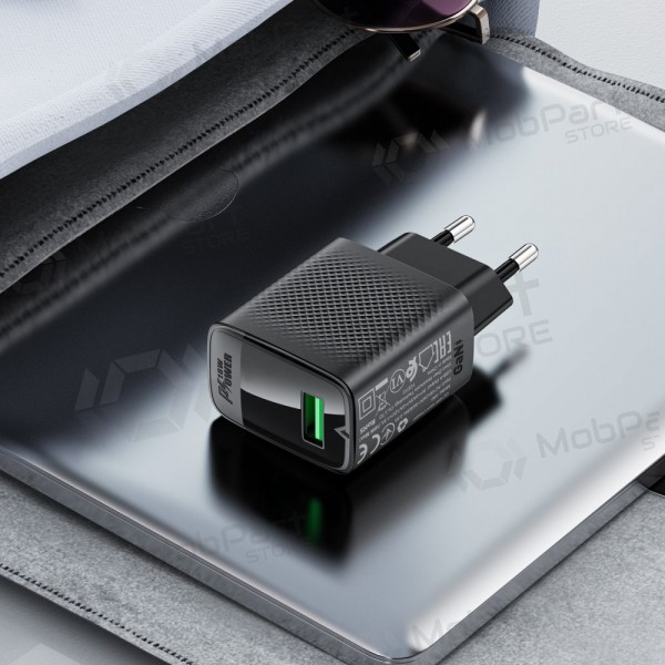 Ladegerät Acefast A90 18W USB-A Schwarz