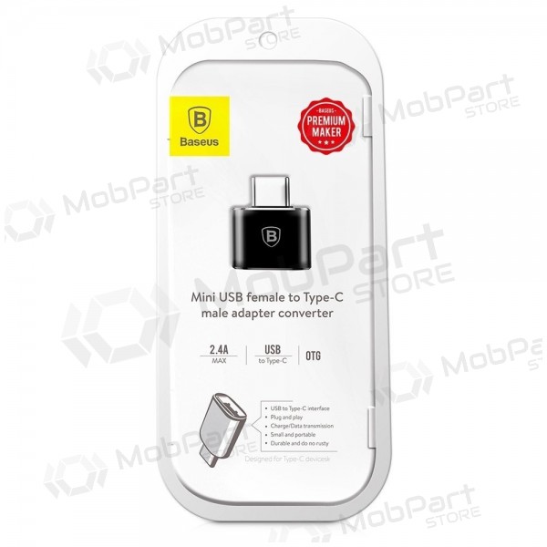 Adapter Baseus USB-A to Type-C OTG Schwarz CATOTG-01