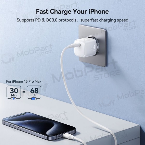 Ladegerät Joyroom JR-TCG08 USB-C GaN PD20W Weiß