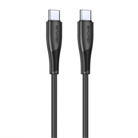 USB Kabel Awei CL-182C USB-C to USB-C 1.0m Schwarz