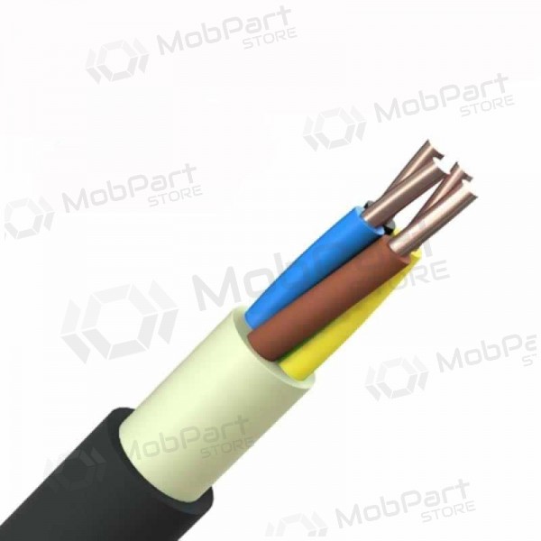 Energiekabel Elpar N2XH-J 3x2.5 mm² Kupfer XLPE CPR B2ca 0.6/1 kV massiv