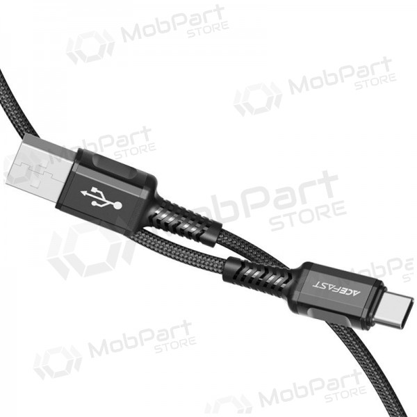 USB Kabel Acefast C1-04 USB-A to USB-C 1.2m Schwarz
