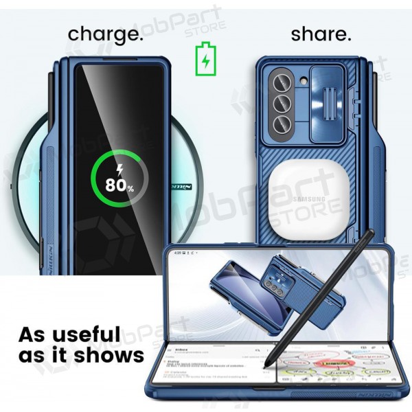 Samsung  Galaxy Z Fold4 Handyhülle „Nillkin CamShield Pro“ (Blau)