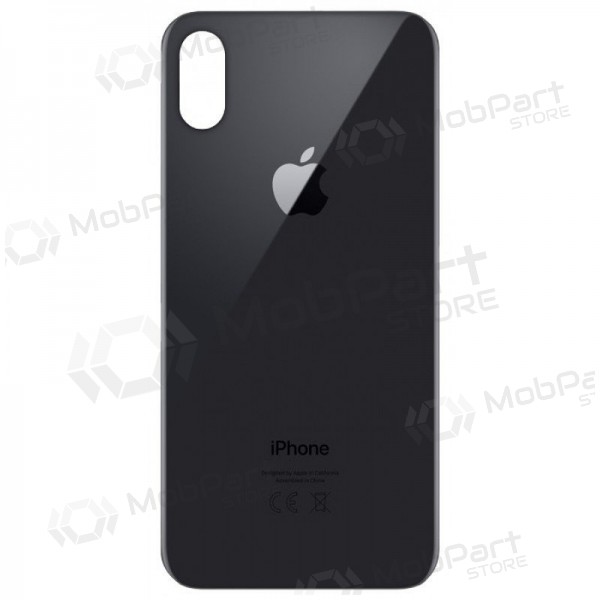 Apple iPhone X Rückseite Akkudeckel Grau (space grey) (bigger hole for camera)