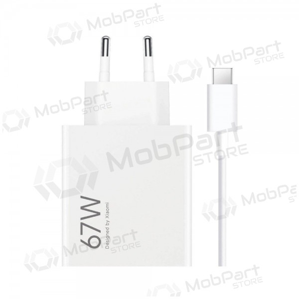 Mobiltelefon-Ladegerät Xiaomi HyperCharge Combo BHR9465EU 67 W USB-A USB-C weiß