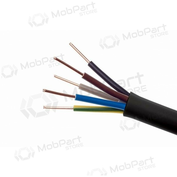 Flexibles Kabel Lietkabelis OMY 5x2.5 mm² kupfer PVC 100 m rolle.