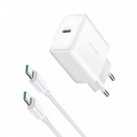 Ladegerät Joyroom JR-TCF24 USB-C PD30W + USB-C to USB-C cable 1.0m Weiß