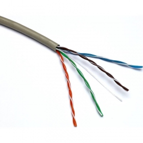 Netzwerkkabel Excel 100-065 Cat5 U/UTP (PVC, ECA, grau, Spule 305 m.)