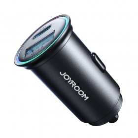Ladegerät automobilinis Joyroom JR-CCN04 USB-C/USB-A 60W Schwarz