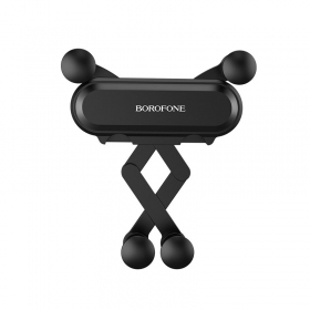 Automobilinis Universal telefono laikiklis Borofone BH19 tvirtinamas ant ventiliacijos grotelių, Schwarz
