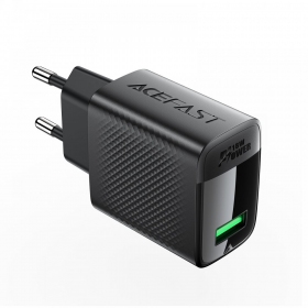 Ladegerät Acefast A90 18W USB-A Schwarz