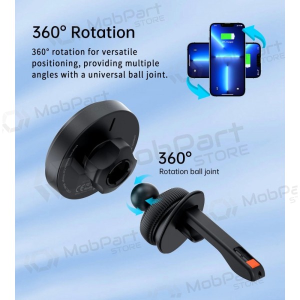 Automobilinis laikiklis-Ladegerät Choetech T205-F MagSafe 15W Schwarz