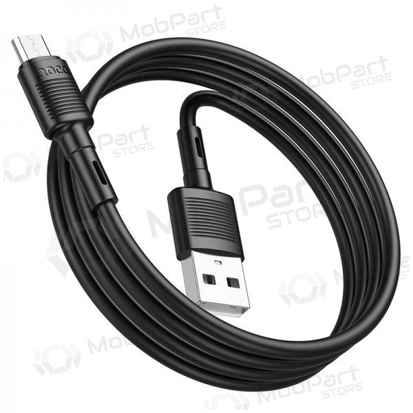 USB Kabel Hoco X83 USB-A to MicroUSB 1.0m Schwarz